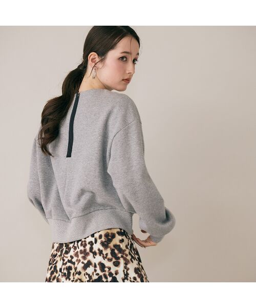 Rose Tiara / ローズティアラ カットソー | アシンメトリーショルダータックラメスウェット | 詳細2