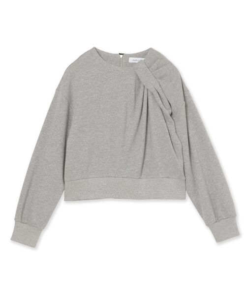 Rose Tiara / ローズティアラ カットソー | アシンメトリーショルダータックラメスウェット | 詳細12