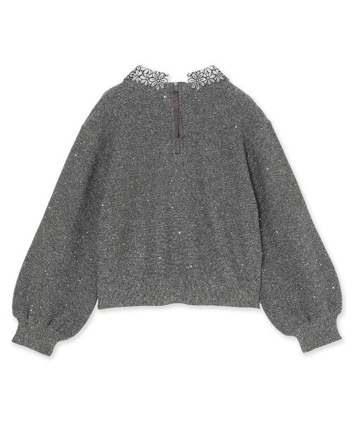 Rose Tiara / ローズティアラ ニット・セーター | フラワーモチーフ襟付きニット | 詳細16