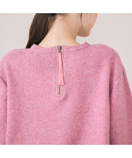 Rose Tiara / ローズティアラ ニット・セーター | フラワーモチーフ襟付きニット | 詳細13