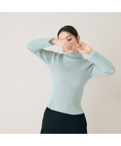 Rose Tiara / ローズティアラ ニット・セーター | シャギーMIXリブニットプルオーバー