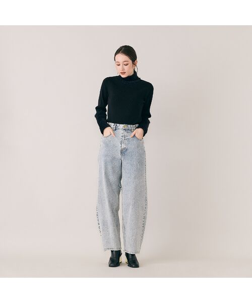 Rose Tiara / ローズティアラ ニット・セーター | シャギーMIXリブニットプルオーバー | 詳細5