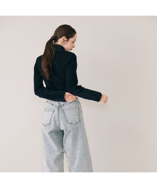 Rose Tiara / ローズティアラ ニット・セーター | シャギーMIXリブニットプルオーバー | 詳細6