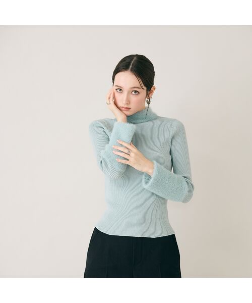 Rose Tiara / ローズティアラ ニット・セーター | シャギーMIXリブニットプルオーバー | 詳細8