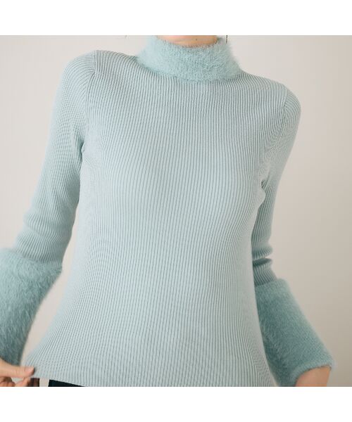 Rose Tiara / ローズティアラ ニット・セーター | シャギーMIXリブニットプルオーバー | 詳細9
