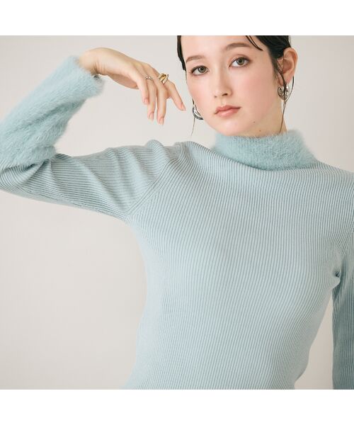 Rose Tiara / ローズティアラ ニット・セーター | シャギーMIXリブニットプルオーバー | 詳細10