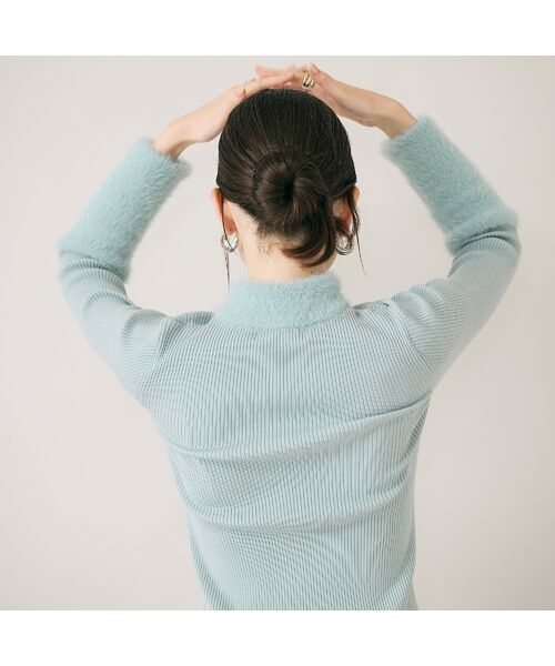 Rose Tiara / ローズティアラ ニット・セーター | シャギーMIXリブニットプルオーバー | 詳細11