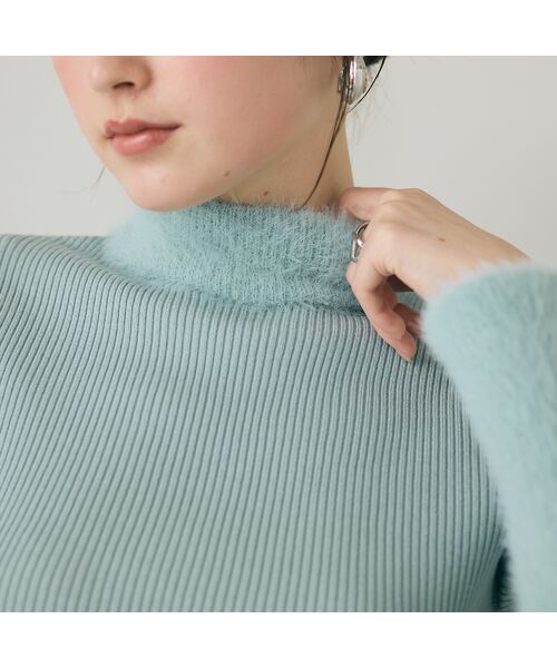 Rose Tiara / ローズティアラ ニット・セーター | シャギーMIXリブニットプルオーバー | 詳細12