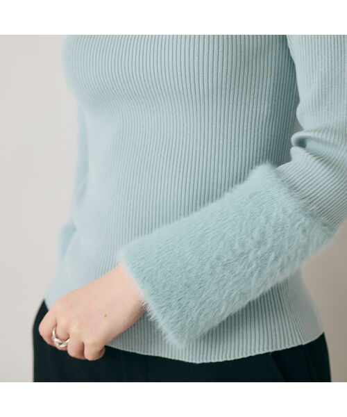 Rose Tiara / ローズティアラ ニット・セーター | シャギーMIXリブニットプルオーバー | 詳細13
