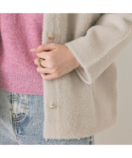 Rose Tiara / ローズティアラ ニット・セーター | シャギーニットカーディガン | 詳細9