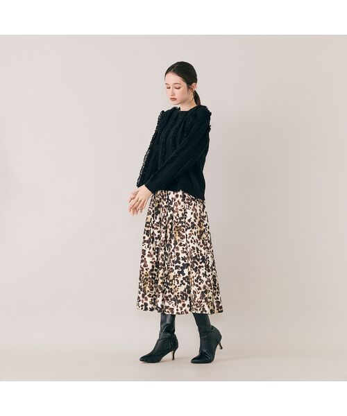 Rose Tiara / ローズティアラ ニット・セーター | フリルレースラインニットプルオーバー | 詳細3