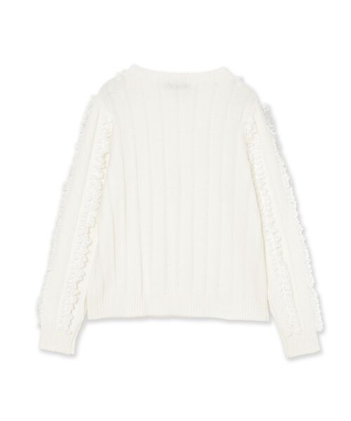 Rose Tiara / ローズティアラ ニット・セーター | フリルレースラインニットプルオーバー | 詳細16