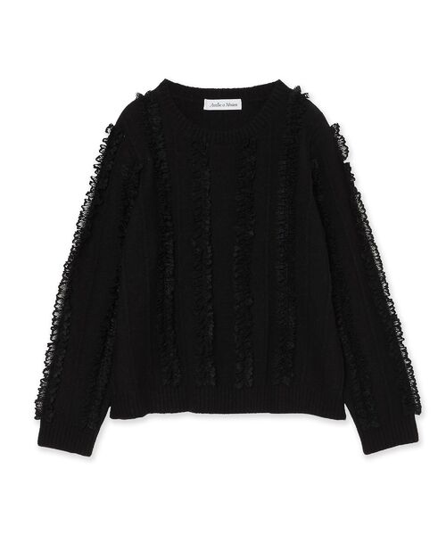 Rose Tiara / ローズティアラ ニット・セーター | フリルレースラインニットプルオーバー | 詳細14