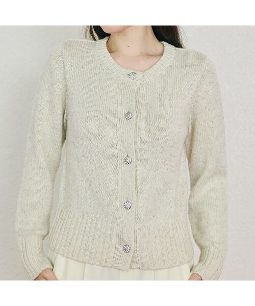 Rose Tiara / ローズティアラ ニット・セーター | MIXラメニットカーディガン | 詳細1