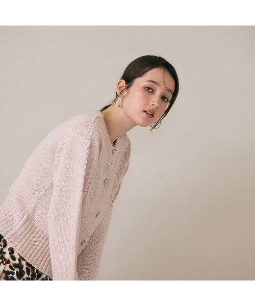 Rose Tiara / ローズティアラ ニット・セーター | MIXラメニットカーディガン | 詳細7