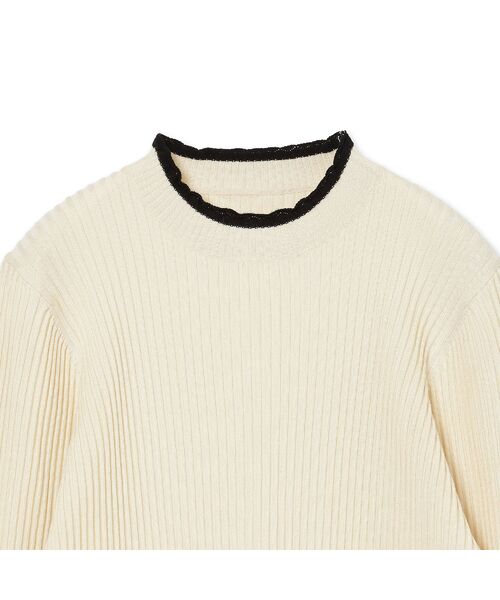 Rose Tiara / ローズティアラ ニット・セーター | バイカラーラインリブニット | 詳細12