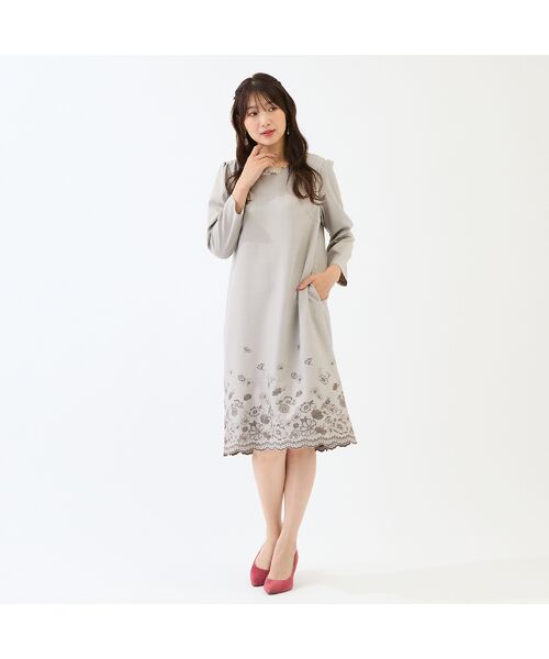 Rose Tiara / ローズティアラ ミニ丈・ひざ丈ワンピース | 吹上刺繍ワンピース | 詳細1