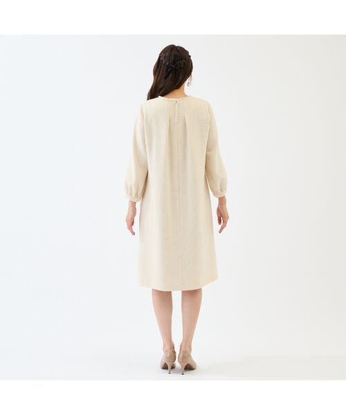 Rose Tiara / ローズティアラ ミニ丈・ひざ丈ワンピース | フロントリボンループツイードワンピース | 詳細7