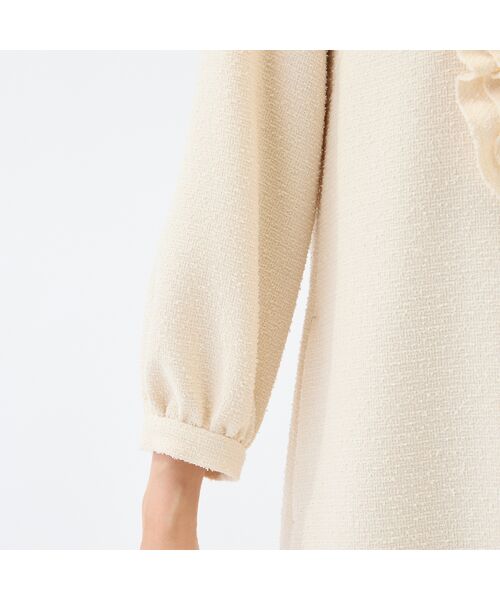 Rose Tiara / ローズティアラ ミニ丈・ひざ丈ワンピース | フロントリボンループツイードワンピース | 詳細11