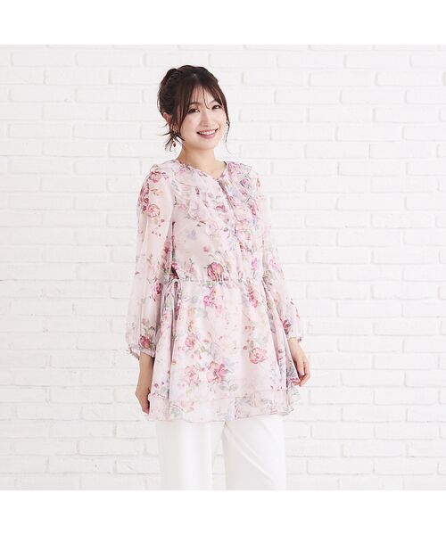Rose Tiara / ローズティアラ シャツ・ブラウス | オリジナルプリントフリルチュニック | 詳細5