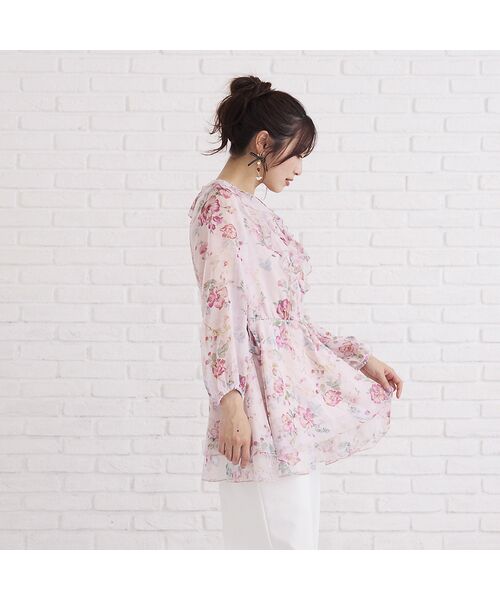 Rose Tiara / ローズティアラ シャツ・ブラウス | オリジナルプリントフリルチュニック | 詳細6