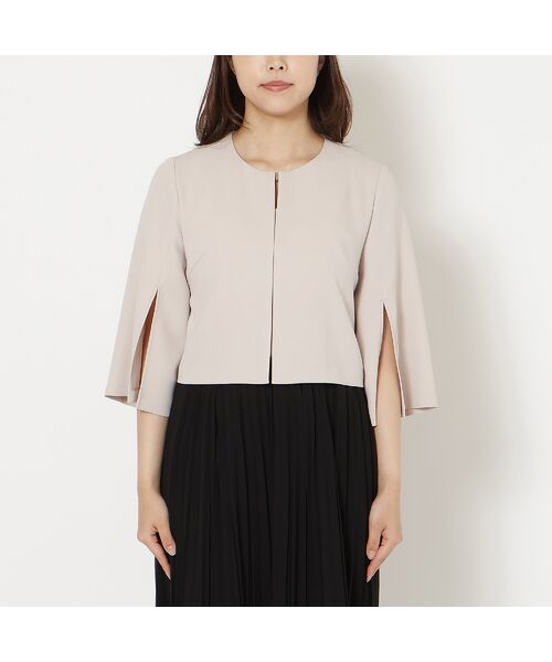 Rose Tiara / ローズティアラ ノーカラージャケット | 【接触冷感/シワになりにくい】ケープジャケット | 詳細9