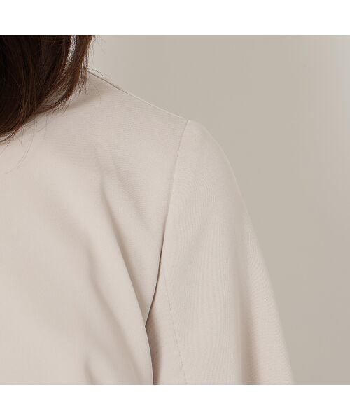 Rose Tiara / ローズティアラ ノーカラージャケット | 【接触冷感/シワになりにくい】ケープジャケット | 詳細13