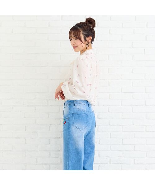 Rose Tiara / ローズティアラ シャツ・ブラウス | ハートプリントリボンタイブラウス | 詳細4