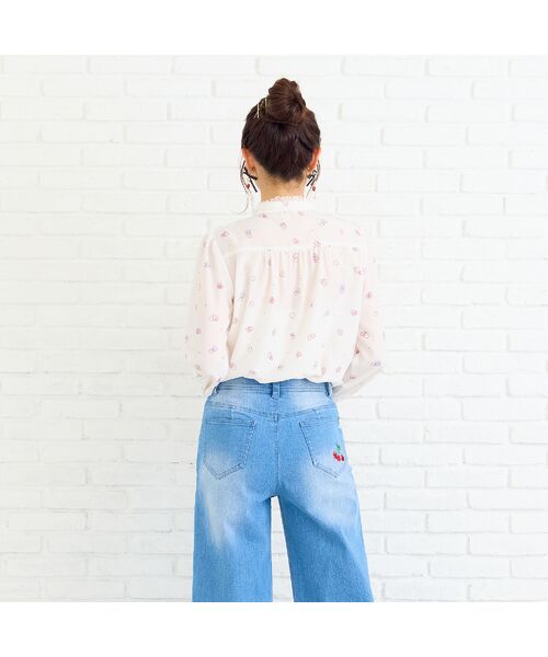 Rose Tiara / ローズティアラ シャツ・ブラウス | ハートプリントリボンタイブラウス | 詳細5