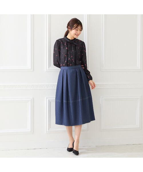 Rose Tiara / ローズティアラ シャツ・ブラウス | ハートプリントリボンタイブラウス | 詳細6