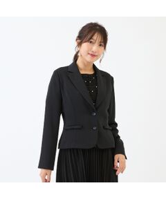 Rose Tiara / ローズティアラ テーラードジャケット | 【接触冷感/シワになりにくい】リボンポケットテーラードジャケット