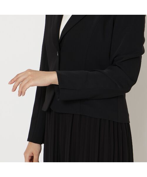 Rose Tiara / ローズティアラ テーラードジャケット | 【接触冷感/シワになりにくい】リボンポケットテーラードジャケット | 詳細10