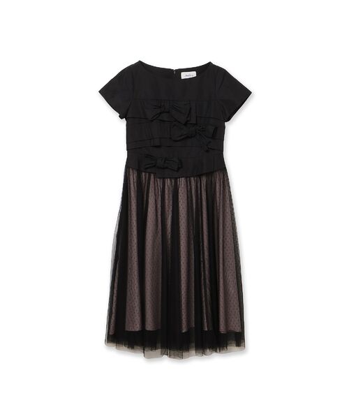 Rose Tiara / ローズティアラ ミニ丈・ひざ丈ワンピース | タフタリボンチュールドッキングワンピース | 詳細16