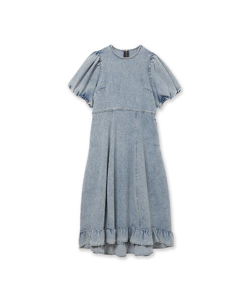 Rose Tiara / ローズティアラ ミニ丈・ひざ丈ワンピース | ライトデニムボリュームスリーブワンピース | 詳細13