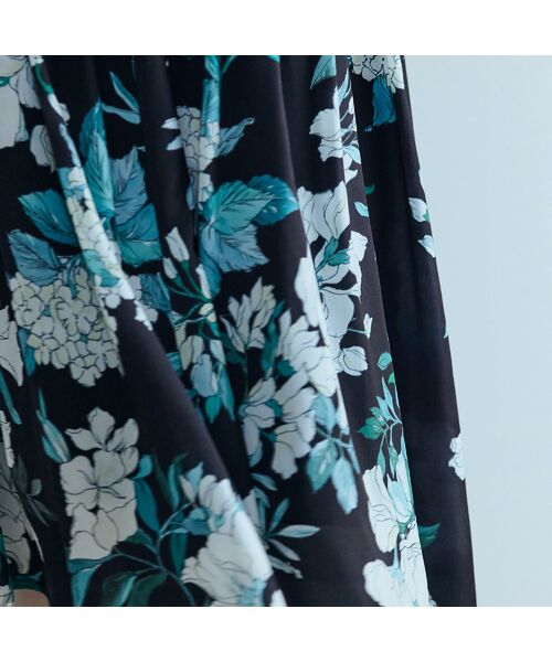 Rose Tiara / ローズティアラ ミニ丈・ひざ丈ワンピース | アジサイプリントワンピース | 詳細16