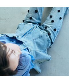 Rose Tiara / ローズティアラ その他トップス | デニム裾フレアビスチェ