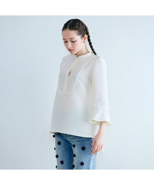 Rose Tiara / ローズティアラ シャツ・ブラウス | デコラティブスリーブハリ感ブラウス | 詳細3