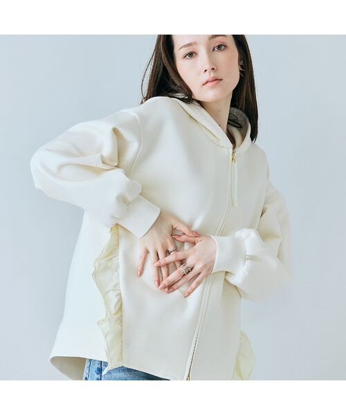 Rose Tiara / ローズティアラ パーカー | フリル付きジップアップパーカー | 詳細5