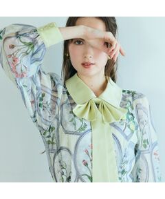 Rose Tiara / ローズティアラ シャツ・ブラウス | フラワーフレームプリントブラウス