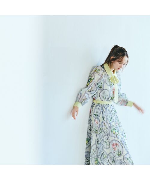 Rose Tiara / ローズティアラ シャツ・ブラウス | フラワーフレームプリントブラウス | 詳細7