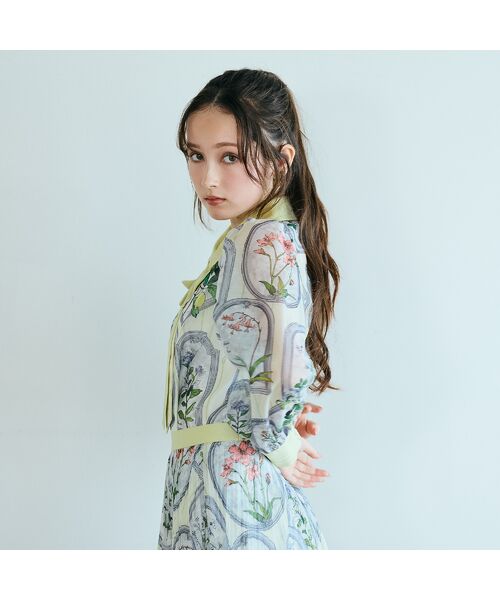 Rose Tiara / ローズティアラ シャツ・ブラウス | フラワーフレームプリントブラウス | 詳細10