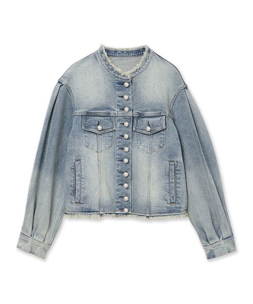 Rose Tiara / ローズティアラ Gジャン・デニムジャケット | パール釦デニムジャケット | 詳細12
