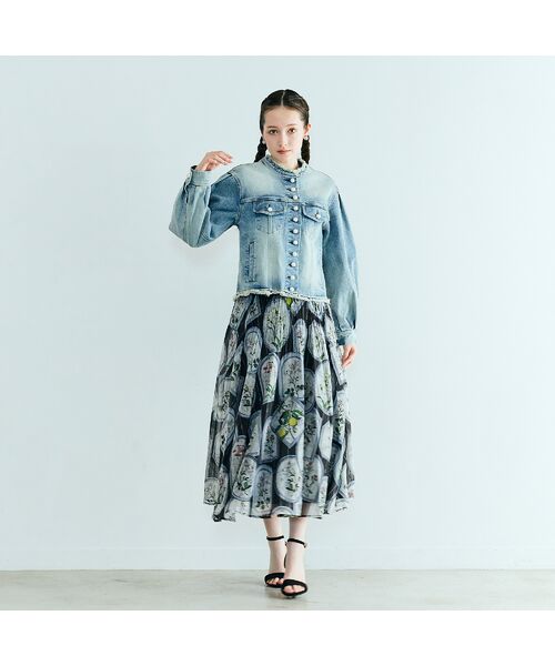 Rose Tiara / ローズティアラ Gジャン・デニムジャケット | パール釦デニムジャケット | 詳細3