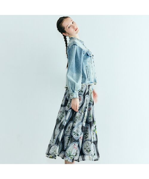 Rose Tiara / ローズティアラ Gジャン・デニムジャケット | パール釦デニムジャケット | 詳細4