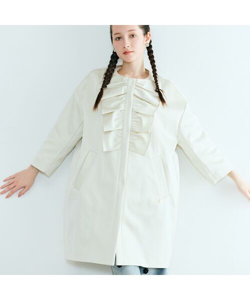 Rose Tiara / ローズティアラ その他アウター | リボンフリルコクーンコートジャケット | 詳細5