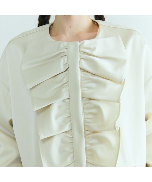 Rose Tiara / ローズティアラ その他アウター | リボンフリルコクーンコートジャケット | 詳細6