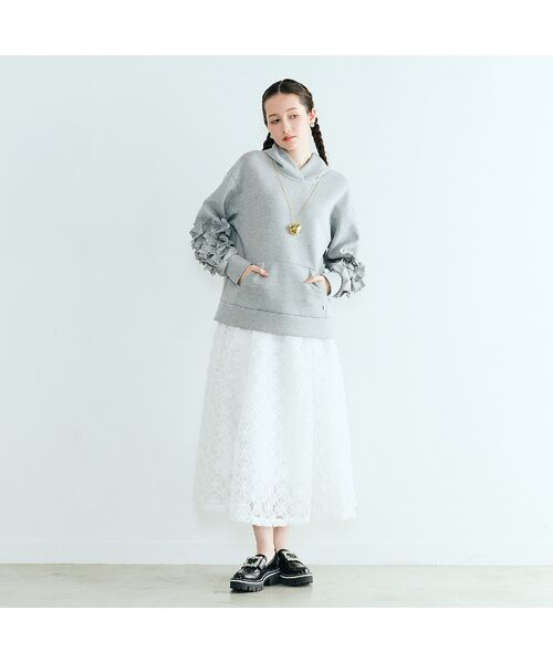 Rose Tiara / ローズティアラ パーカー | フラワーモチーフ付きパーカー | 詳細3