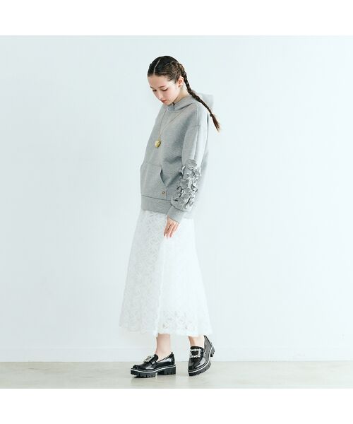 Rose Tiara / ローズティアラ パーカー | フラワーモチーフ付きパーカー | 詳細4