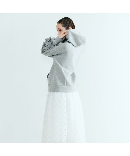 Rose Tiara / ローズティアラ パーカー | フラワーモチーフ付きパーカー | 詳細5