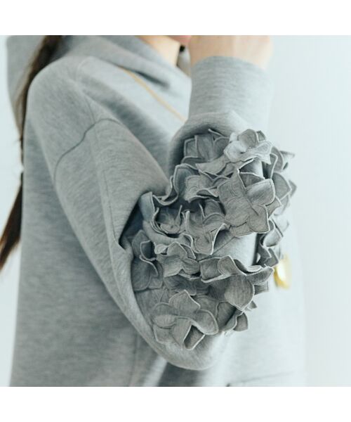 Rose Tiara / ローズティアラ パーカー | フラワーモチーフ付きパーカー | 詳細8